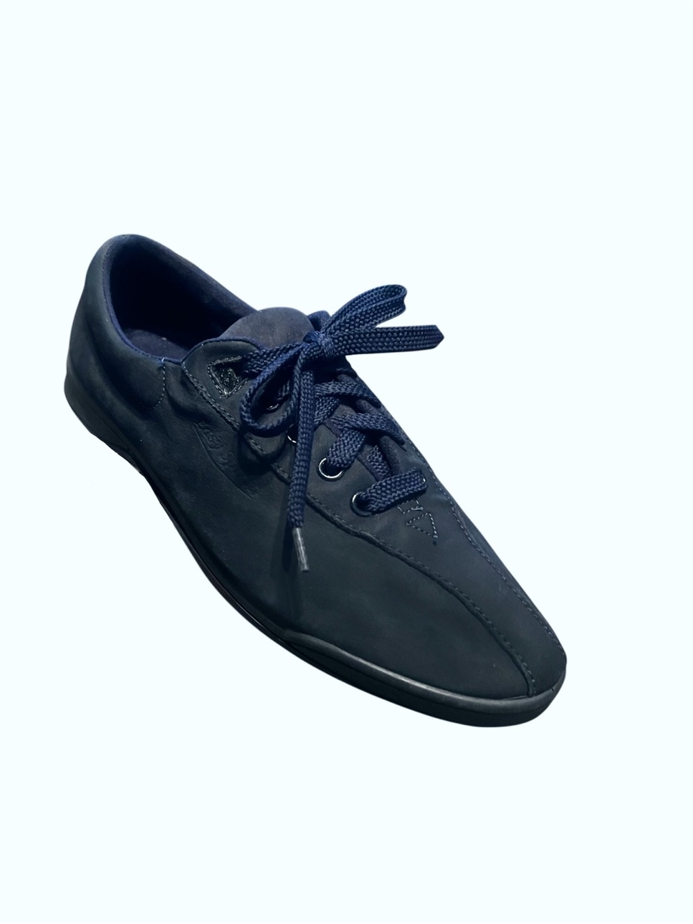 Easy Spirit Women’s Navy Suede Lace-Up Sneaker